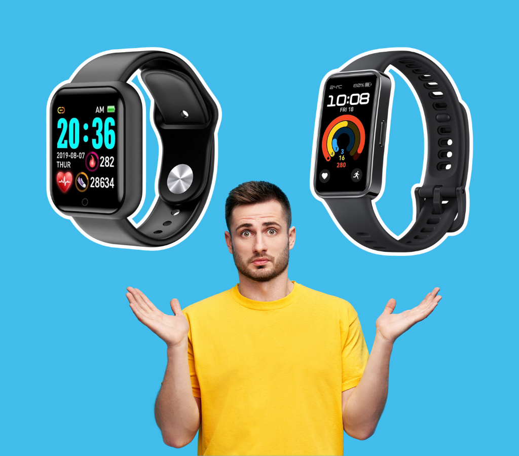 smartband smartwatch diferenças